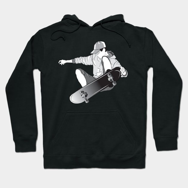 skateboard 2 Hoodie by medo art 1